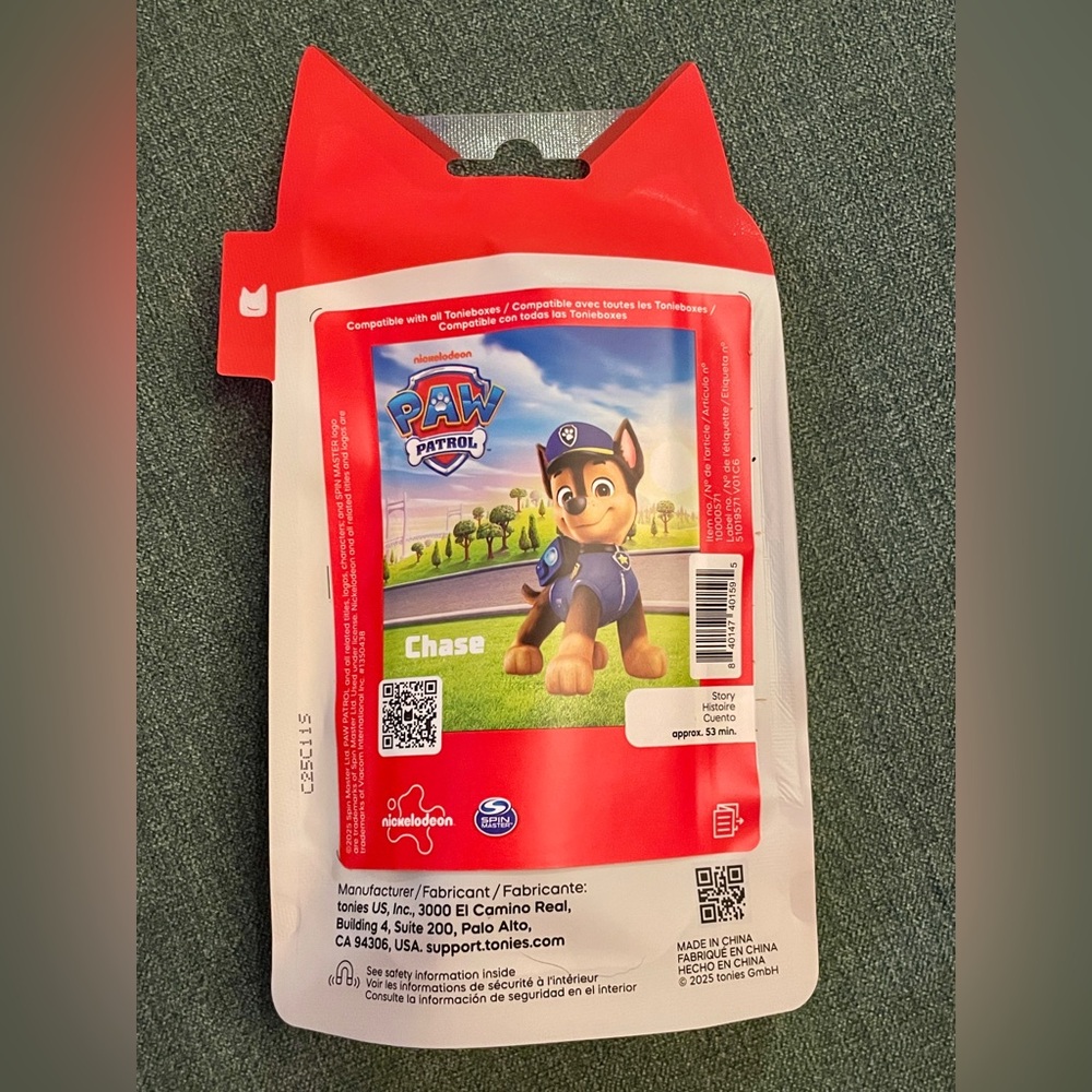 Paw Patrol Tonies figurine- Chase